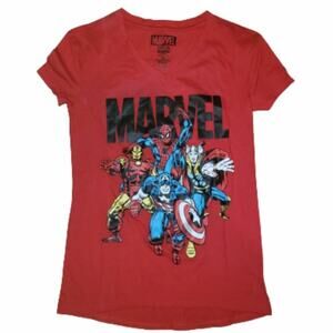 Marvel Avengers Women's XS V-neck Graphic T-shirt